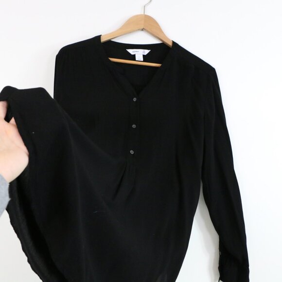 *Old Navy Black Long Sleeve Tunic Blouse - Picture 7 of 8